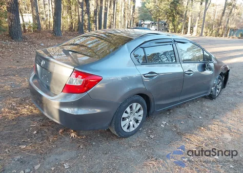 2012 Honda Civic Lx из США, поврежденный, VIN 19XFB2F54CE102741